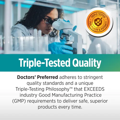 Vista 8 de DOCTORS' PREFERRED GlucoGold con Berberina, Canela Concentrada, Cromo, Extracto de Hoja de Banaba 180 Tabletas