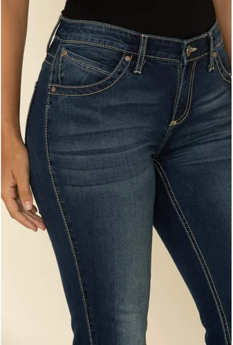 Vista 8 de Wrangler Jeans de equitación para mujer Q Baby Mid Rise Cut Ultimate