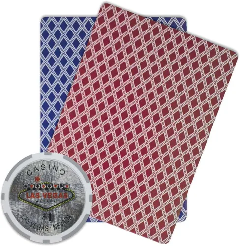 Vista 3 de Brybelly Las Vegas Casino Poker Chip Heavy 0.49 oz Clay Composite – Paquete de 50
