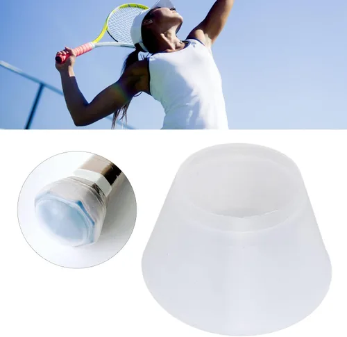 Vista 8 de Cubierta de extremo de raqueta de tenis, tapa de extremo de mango de raqueta de tenis, cubiertas traseras de silicona, accesorios deportivos