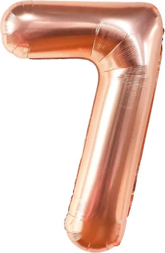 Vista 136 de KatchOn, Globo gigante de oro rosa con el número 5 de 40 pulgadas, globos de cinco globos de oro rosa con el número 5, decoraciones de cumpleaños 5