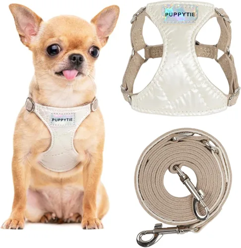 Vista 18 de Arnés sin tirones para perro, con correa multifunción, pechera suave y ajustable para mascota, no ahorca, chaleco a prueba de escape para perros