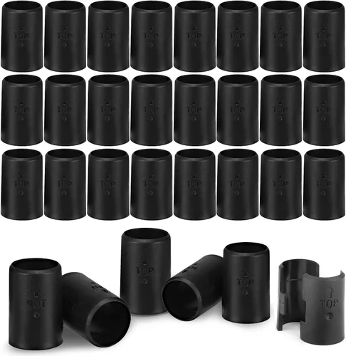 Vista 8 de Paquete de 30 clips de alambre negro para estantes de 1 pulgada, clips de plástico para estantería, clips de plástico redondos de plástico, clips