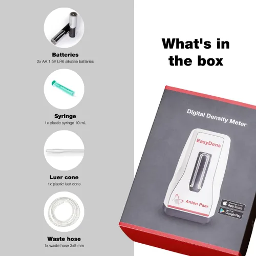 Vista 5 de EasyDens - Hidrómetro digital de Anton Paar - Habilitado para Bluetooth para una medición precisa de alcohol, azúcar y extractos Probador rápido