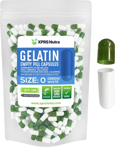Vista 44 de XPRS Nutra Size 0 Empty Capsules - 500 Count Empty Gelatin Capsules - Pills DIY Capsule Filling - Pure Bovine Pill Gel Caps for Do-It-Yourself Purple