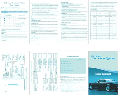 Vista 8 de Unifizz Kit de bloqueo centralizado remoto para coche sin llave, kit de sistema de alarma antirrobo universal