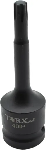 Vista 7 de TEMO 9 pc Torx Plus IP 3 pulgadas largo 6 puntos negro Impact Bit Socket Set 1/2 pulgadas Square Drive Auto reparación herramienta