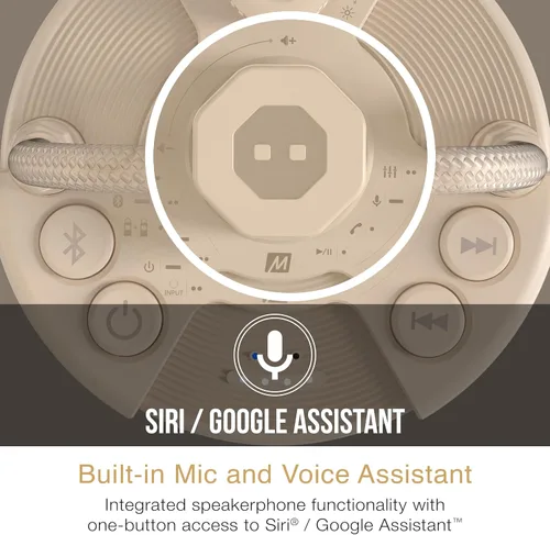 Vista 8 de MEE Audio lightSPKR Altavoz inalámbrico Bluetooth con linterna de campamento: audio de 360°, 3 modos de audio, 2 colores de luz y ajuste de brillo