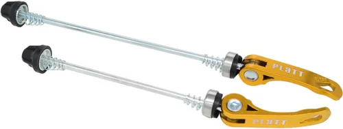 Vista 4 de PLATT Pinchos de cubo de rueda de bicicleta, brochetas de liberación rápida MTB eje delantero y trasero apto para bicicleta de carretera, bicicleta