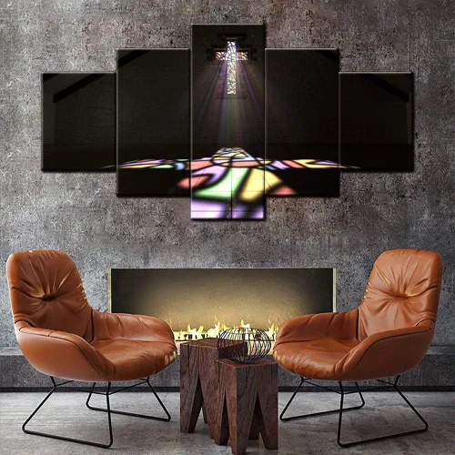 Vista 265 de TUMOVO Jesús Christian - Pintura sobre lienzo de 5 piezas