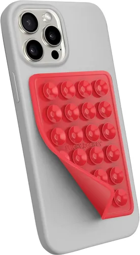 Vista 10 de Soporte de teléfono StickyGrippy con ventosa, accesorio adhesivo de silicona para teléfono para iPhone y Android, juguete antiestrés de espejo