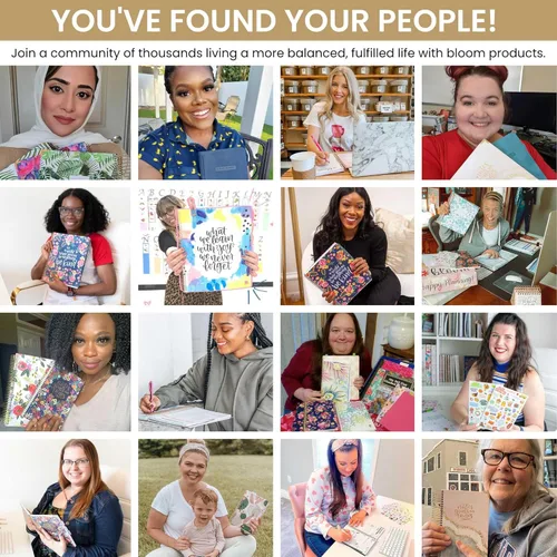 Vista 8 de bloom daily planners Carpeta de moda de 3 anillos (10 x 11.5 pulgadas), anillo de 1 pulgada, Daydream Believer