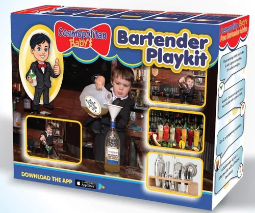Vista 2 de Prank Gifts Inc. Barman PlayKit Caja de regalo de broma falsa caja de regalo de broma