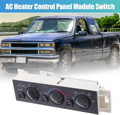 Vista 2 de X AUTOHAUX Interruptor de panel de control climático HVAC A/C 16231165 para Chevy C1500 C3500 Tahoe para GMC K1500 K2500 Yukon para Cadillac Panel