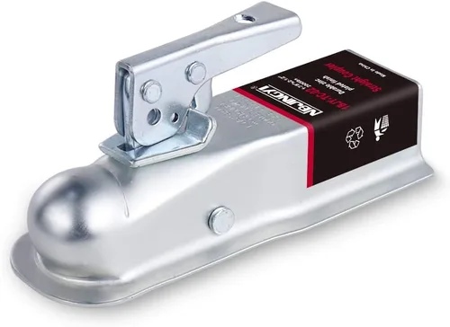 Vista 12 de NBJINGYI Acoplador de remolque recto de 1-7/8" de bola, 2" de ancho de canal, 2000 LBS Acoplador de lengua de remolque