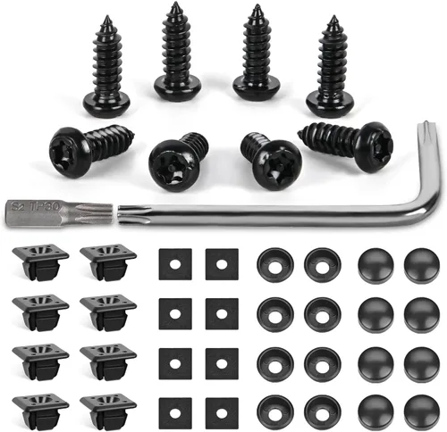 Vista 13 de GOOACC GRC-70 - 35 piezas de pernos de protección contra salpicaduras para motor, parachoques guardabarros, retenedor de empuje, clips de remache