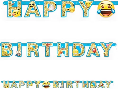 Servilletas para fiestas y celebraciones con emoticones, Banner, talla única , Multicolor