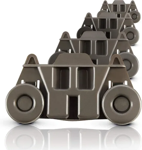 UPGRADED W10195416 (paquete de 4), resistentes a la oxidación ruedas de lavavajillas estante inferior para Kitchenaid Whirlpool Maytag Kenmore.