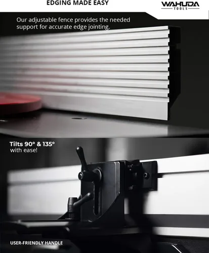 Vista 6 de Wahuda Tools Cepilladora - Cepilladora de madera de sobremesa de 6 pulgadas, cepilladora portátil con cabezal de corte en espiral con mesas