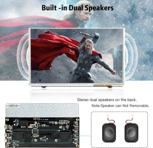 Vista 3 de HAMTYSAN Monitor de Pantalla Táctil de 9 Pulgadas con Pantalla IPS de 1024x600 Mini Monitor para Raspberry Pi PC Portátil (Plateado)