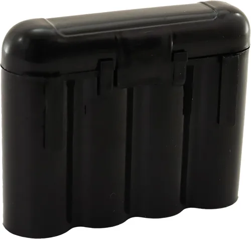 Vista 2 de Powertron Batteries Paquete de 10 fundas de almacenamiento para pilas AA/AAA/CR123A negras