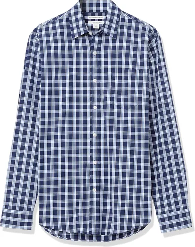 Vista 6 de Tienda Essentials Camisa de popelina para hombre informal de manga larga con ajuste regular