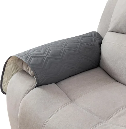 Vista 46 de Genina Juego de 2 Fundas de Reposabrazos para Sofá 100% Impermeables, Fundas para Reposabrazos de Sofá, Sillón, Protectores Antideslizantes