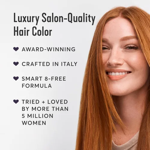Vista 4 de Madison Reed - Kit de tinte radiante para el cabello, tinte permanente para el cabello, 100 % cobertura de canas, sin amoníaco, rojo Trieste 5NRM