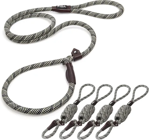 Vista 36 de Fida Paquete de 5 correas antideslizantes duraderas a granel, resistentes de 1/2 pulgadas x 6 pies, cómoda correa antideslizante para perros Verde