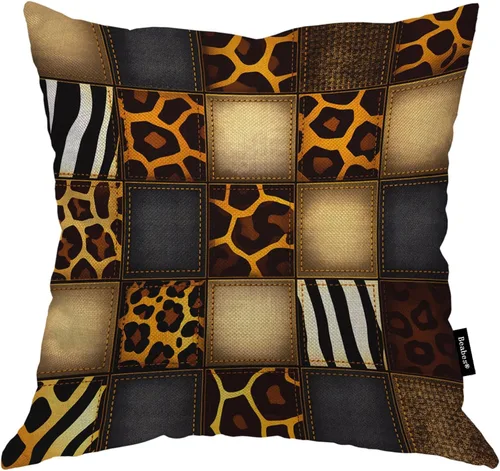 Vista 41 de Fundas de almohada de pintura artística, líneas abstractas amarillas y grises, fundas de almohada suaves, funda de cojín para sala de estar, cama