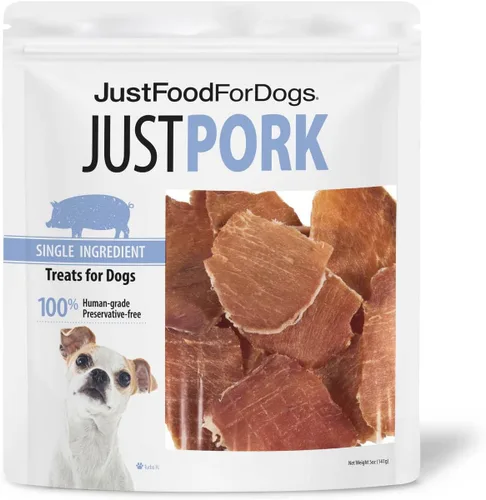 Vista 10 de JustFoodForDogs Golosinas saludables para perros de un solo ingrediente, pecho de res, fabricadas en los Estados Unidos, 5 onzas