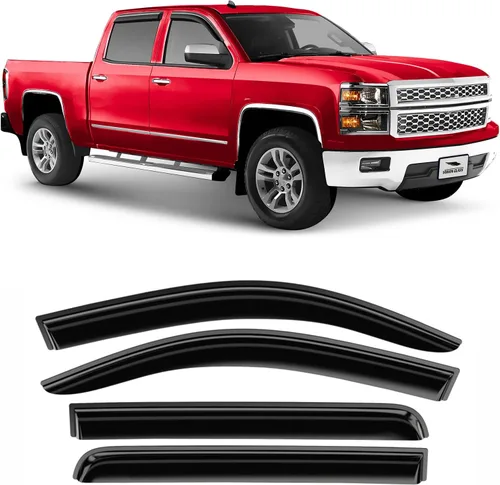 Vista 10 de Voron Glass - Protectores de lluvia con cinta adhesiva extra duraderos para Toyota 4Runner 2010-2024, deflectores de ventana, viseras