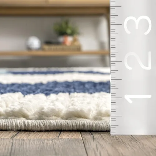 Vista 2 de nuLOOM Ashton - Alfombra abstracta de 2 x 6 pies para sala de estar, dormitorio, comedor, guardería, entrada, pasillo, cocina, beige/marfil