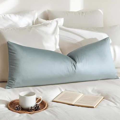 Vista 14 de Artscope Fundas de almohada de terciopelo de lujo, fundas de almohada rectangulares decorativas, fundas de cojín suaves y sólidas para sofá