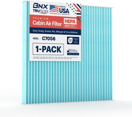 Vista 21 de BNX TruFilter C7001 - Filtro de aire de cabina HEPA, 99.97 %, compatible con Chevrolet: Avalanche, Silverado, Suburban, Tahoe; compatible