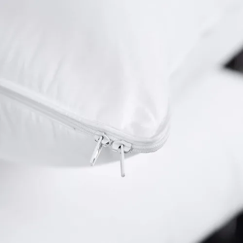 Vista 6 de Three Geese Almohada ajustable de plumas de ganso tamaño Queen, almohada de cama ensamblable con funda de almohada, funda de algodón 100% suave