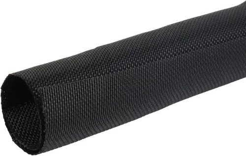 Vista 15 de Mangas trenzadas negras para organización de cables, protector de cable de telar de alambre, autoenvoltura (1/2 "-12 pies)