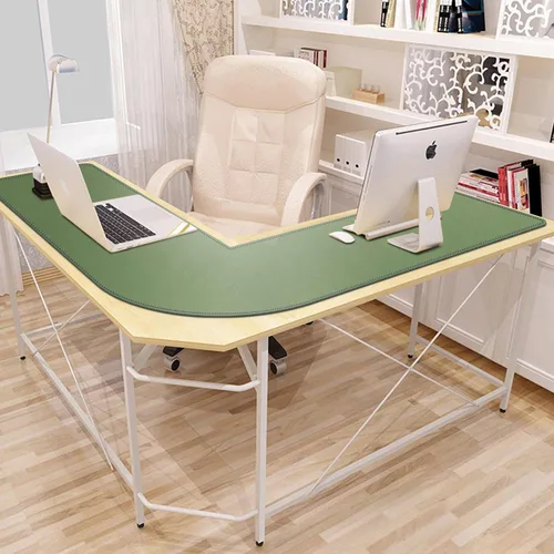 Vista 4 de Mydours Almohadilla de Escritorio en Forma de L, 54" L x 54" L x 16" A Mega Cuero PU Esquinera para Teclado de Computadora Alfombrilla de Escritorio