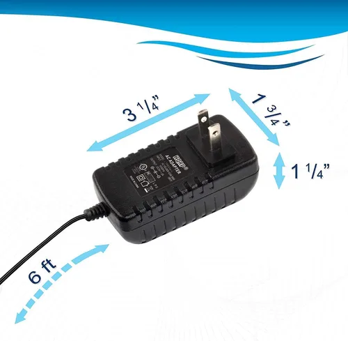 Vista 5 de HQRP Adaptador de CA/fuente de alimentación para teclados Casio CA-100 / CA100 / CA-110 / CA110 de repuesto [listado UL] Plus HQRP Euro Plug Adapter