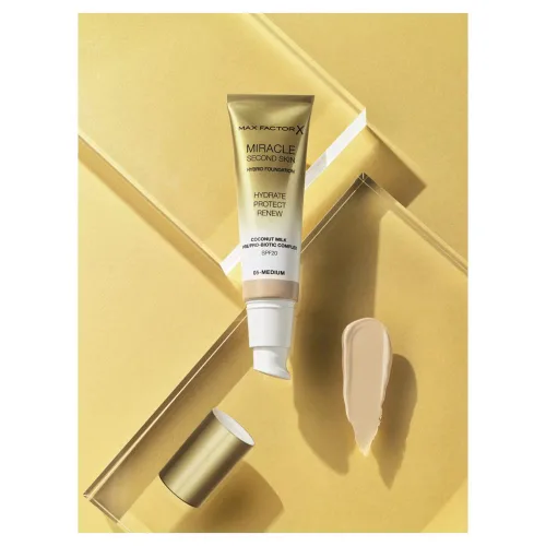 Vista 2 de Max Factor Miracle Touch Second Skin Found.spf20 #6-golden Medio 30 Ml