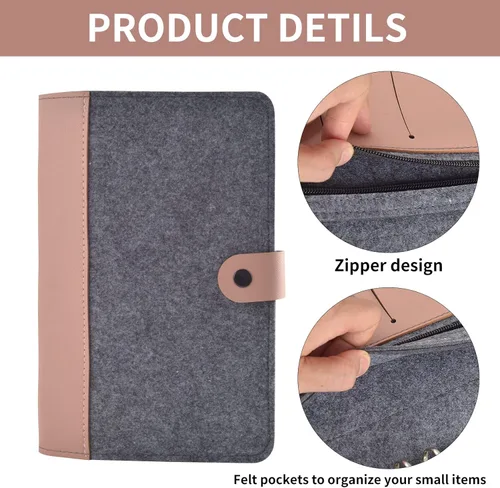 Vista 4 de Estuche circular de agujas de tejer de 10 x 7 pulgadas para guardar agujas de tejer (no incluye accesorios)