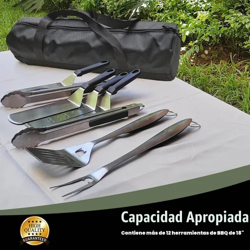 Vista 2 de Bolsa de almacenamiento de accesorios para barbacoa, bolsa de herramientas para almacenamiento de herramientas de barbacoa, almacenamiento