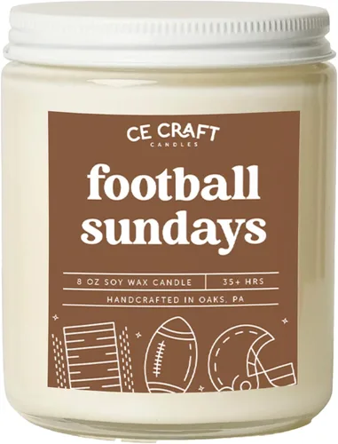 Vista 42 de CE Craft - Huele Como Una Victoria De Osos - Vela Con Tema De Fútbol, Regalo De Chicago, Aroma A Pastel De Cumpleaños