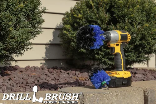 Vista 6 de Cabezales de cepillo de fregado con taladro - Accesorios profesionales para detalles de barcos - Suministros de limpieza acuática - Cepillo