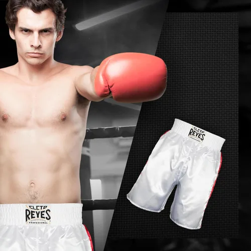 Vista 6 de CLETO REYES Boxing Shorts Trunks for Men, Training Uniform, Professional Competition Fitness Clothes, Fight Apparel, Satin