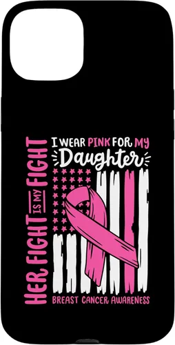 Vista 9 de Breast Cancer Flag I Wear Pink Daughter Her Fight My Fight Case for iPhone 16