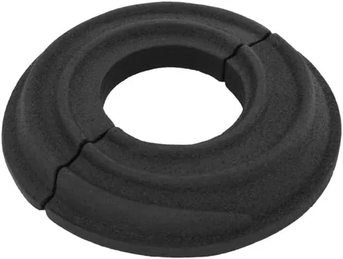 Vista 50 de Renovators Supply Manufacturing Placa de Escudo de Aluminio 3.13" DE Escutcheon 1" IPS Brida de Radiador Negra
