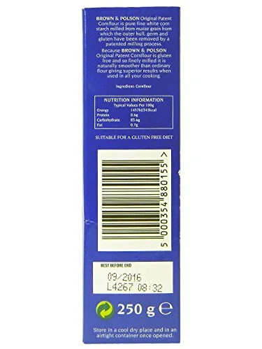 Vista 2 de Brown & Polson - Harina de maíz patente original - 8.82 oz