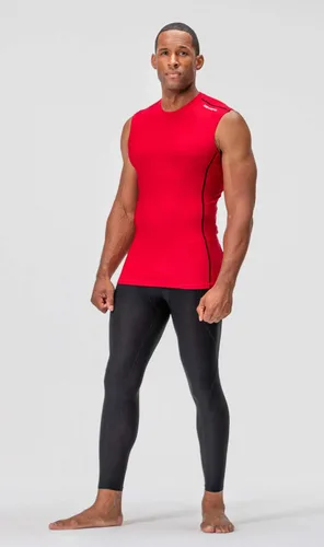 Vista 2 de DEVOPS Paquete de 3 camisas de compresión atléticas sin mangas para hombre