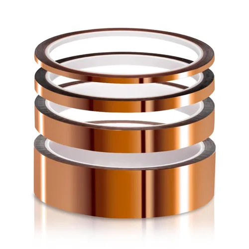 ELEGOO Cinta de Alta Temperatura, Paquete de 4 Cintas de Poliimida Resistentes a Altas Temperaturas Paquete de Valor de Múltiples Tamaños 1/8'',